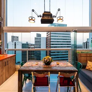 Edificio Summit Pinheiros: View Balcony With Pool & Fitness Near Subway Apartment